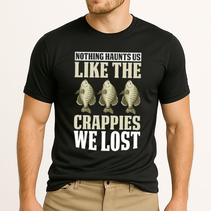 Crappie Fishing Gear Fishing Lure Fishing Net Crappe Fisher Cooling Performance Crew T-Shirt