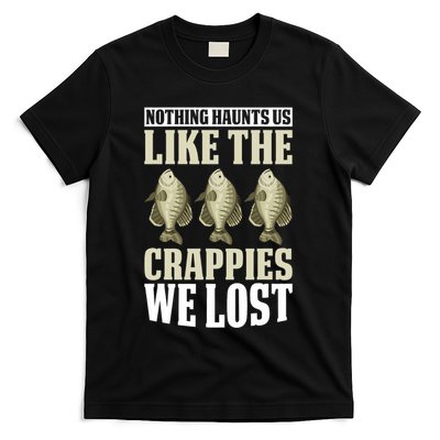Crappie Fishing Gear Fishing Lure Fishing Net Crappe Fisher T-Shirt