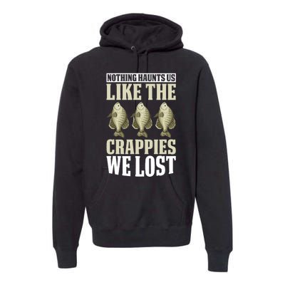 Crappie Fishing Gear Fishing Lure Fishing Net Crappe Fisher Premium Hoodie