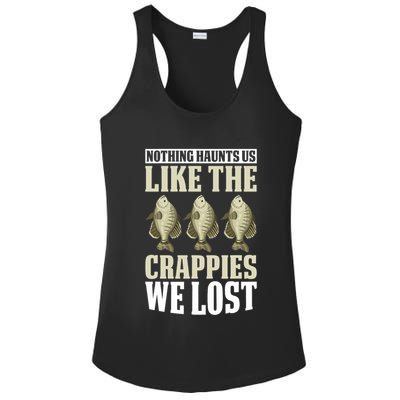 Crappie Fishing Gear Fishing Lure Fishing Net Crappe Fisher Ladies PosiCharge Competitor Racerback Tank