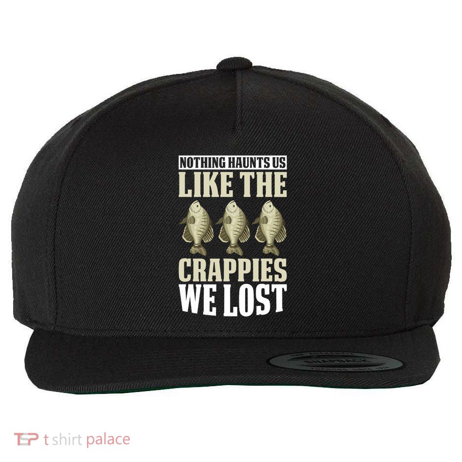 Crappie Fishing Gear Fishing Lure Fishing Net Crappe Fisher Wool Snapback Cap