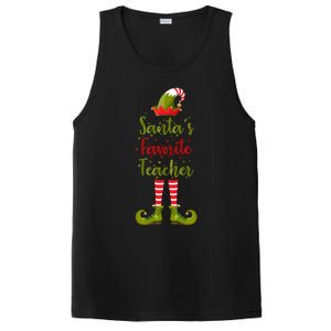 Christmas Funny Gift For Teachers SantaS Favorite Teacher Gift PosiCharge Competitor Tank