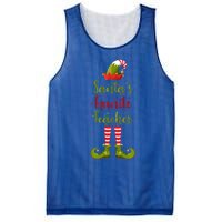 Christmas Funny Gift For Teachers SantaS Favorite Teacher Gift Mesh Reversible Basketball Jersey Tank