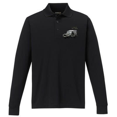 Classic Fourcute Giftwheel Drive Car Munga Bundeswehr Army Oldtimer Gift Performance Long Sleeve Polo