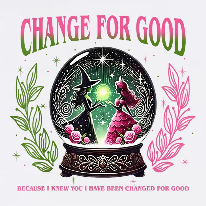 Changed For Good Witch P.I.N.K. And Green Groovy Flat Bill Trucker Hat