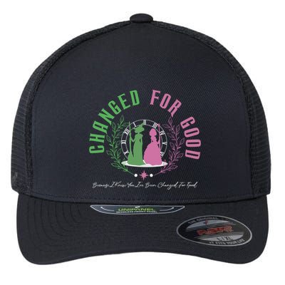 Changed For Good Witch P.I.N.K And Green S.H.I.Z U.N.I.V.E.R.S.I.T.Y Flexfit Unipanel Trucker Cap