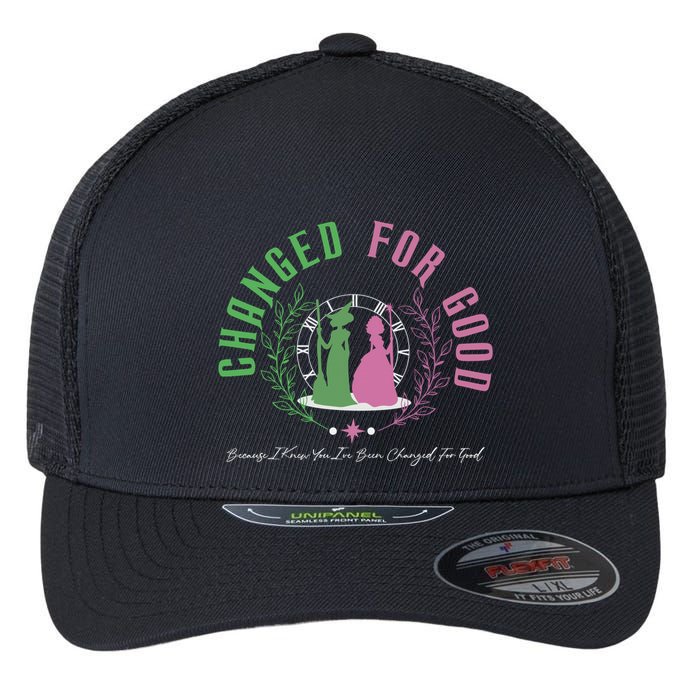 Changed For Good Witch P.I.N.K And Green S.H.I.Z U.N.I.V.E.R.S.I.T.Y Flexfit Unipanel Trucker Cap