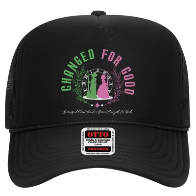 Changed For Good Witch P.I.N.K And Green S.H.I.Z U.N.I.V.E.R.S.I.T.Y Trucker Hat