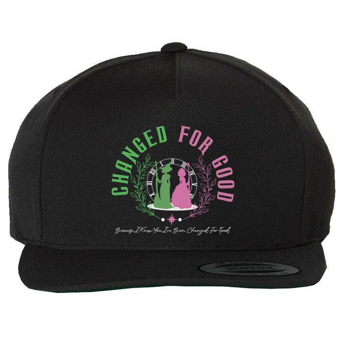 Changed For Good Witch P.I.N.K And Green S.H.I.Z U.N.I.V.E.R.S.I.T.Y Wool Snapback Cap