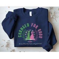 Changed For Good Witch P.I.N.K And Green S.H.I.Z U.N.I.V.E.R.S.I.T.Y Sweatshirt