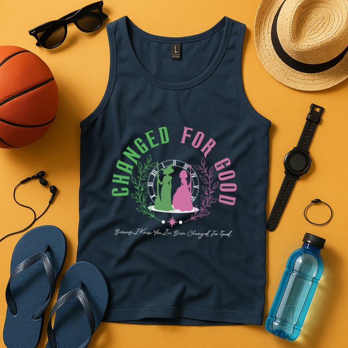 Changed For Good Witch P.I.N.K And Green S.H.I.Z U.N.I.V.E.R.S.I.T.Y Tank Top