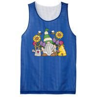 Cute Flower Garden Gnome With Bees And Flowers Gift Gardener Funny Gift Mesh Reversible Basketball Jersey Tank