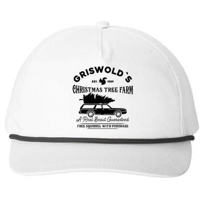 Cool Funny Griswold Christmas Tree Farm Snapback Five-Panel Rope Hat