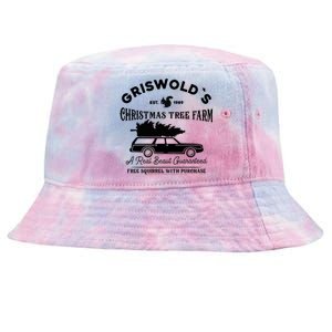 Cool Funny Griswold Christmas Tree Farm Tie-Dyed Bucket Hat