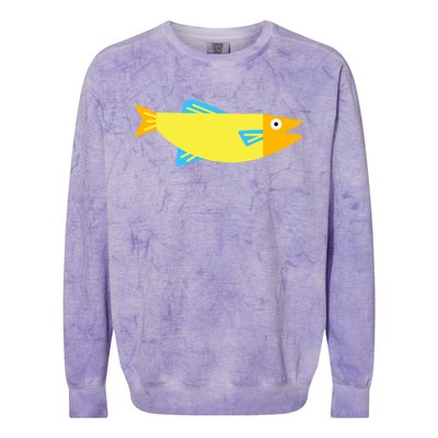 Colored Fish Gift Colorblast Crewneck Sweatshirt