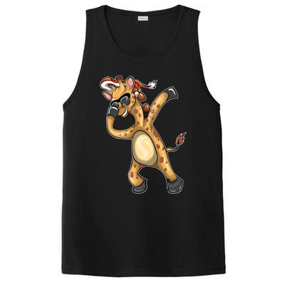 Christmas Funny Gift Animal Dabbing Giraffe Funny Gift PosiCharge Competitor Tank