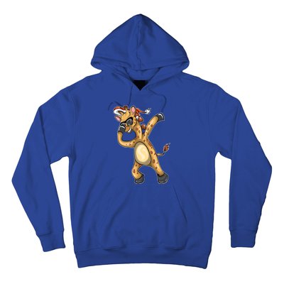 Christmas Funny Gift Animal Dabbing Giraffe Funny Gift Hoodie