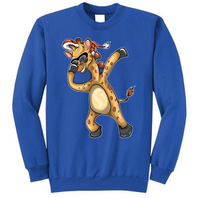 Christmas Funny Gift Animal Dabbing Giraffe Funny Gift Sweatshirt