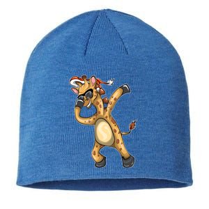 Christmas Funny Gift Animal Dabbing Giraffe Funny Gift Sustainable Beanie