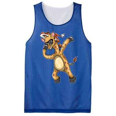 Christmas Funny Gift Animal Dabbing Giraffe Funny Gift Mesh Reversible Basketball Jersey Tank