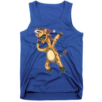 Christmas Funny Gift Animal Dabbing Giraffe Funny Gift Tank Top