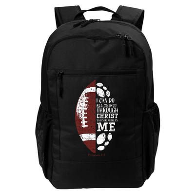 Christian Football Gifts Religious Verse Backpack