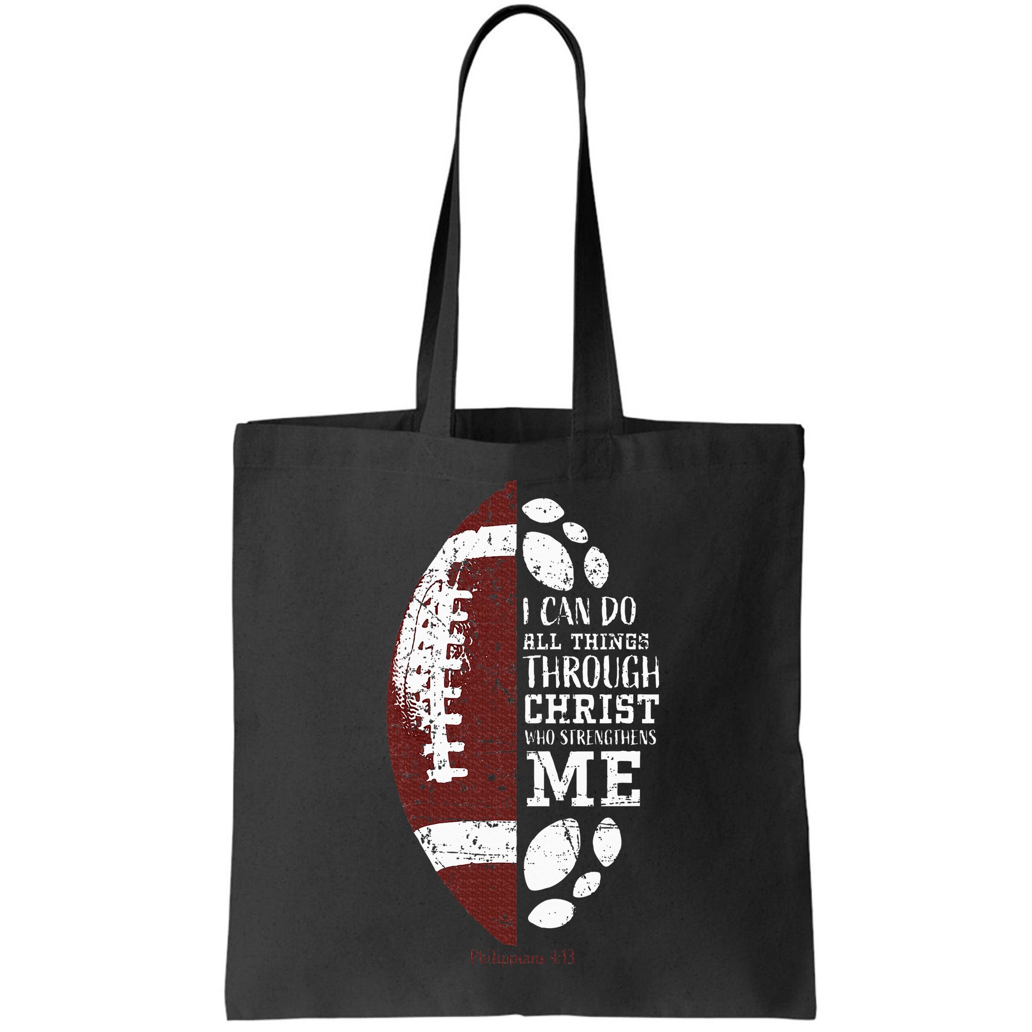 Christian Football Gifts Religious Verse Bag