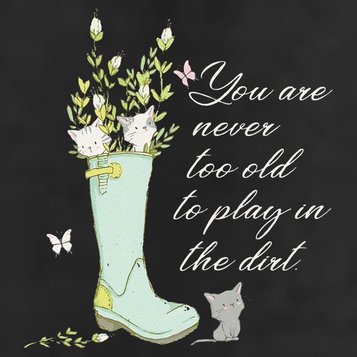 Cats Funny Gardener Gardening Never Too Old To Play In Dirt Adult Drive Performance Visor