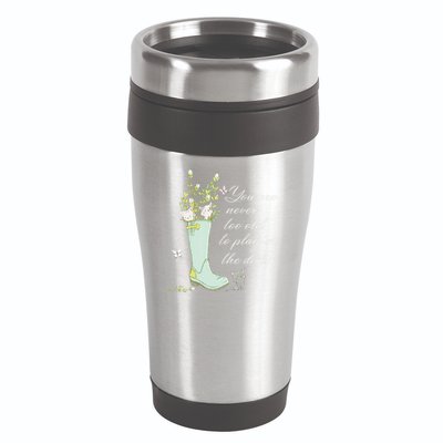 Cats Funny Gardener Gardening Never Too Old To Play In Dirt 16oz Travel Tumbler