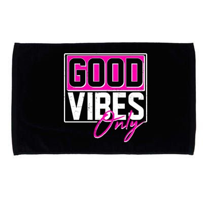 Cool Funny Good Vibes Only Microfiber Hand Towel