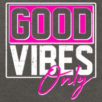 Cool Funny Good Vibes Only Cotton Canvas Backpack