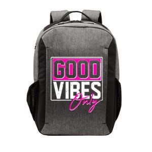 Cool Funny Good Vibes Only Vector Backpack