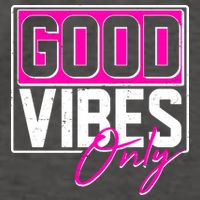 Cool Funny Good Vibes Only Vector Backpack