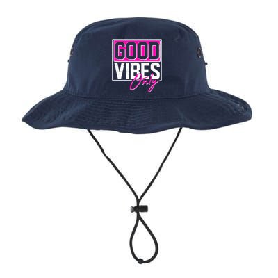 Cool Funny Good Vibes Only Legacy Cool Fit Booney Bucket Hat