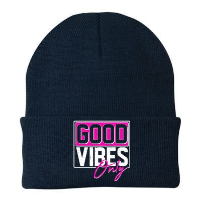 Cool Funny Good Vibes Only Knit Cap Winter Beanie