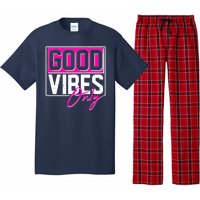 Cool Funny Good Vibes Only Pajama Set