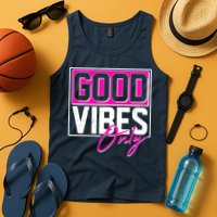 Cool Funny Good Vibes Only Tank Top