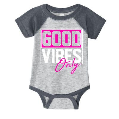 Cool Funny Good Vibes Only Infant Baby Jersey Bodysuit