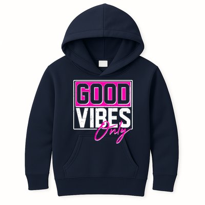 Cool Funny Good Vibes Only Kids Hoodie