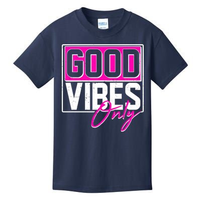 Cool Funny Good Vibes Only Kids T-Shirt