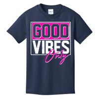 Cool Funny Good Vibes Only Kids T-Shirt