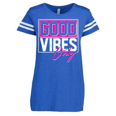 Cool Funny Good Vibes Only Enza Ladies Jersey Football T-Shirt