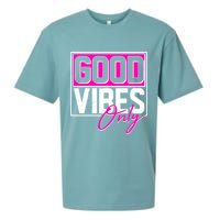 Cool Funny Good Vibes Only Sueded Cloud Jersey T-Shirt