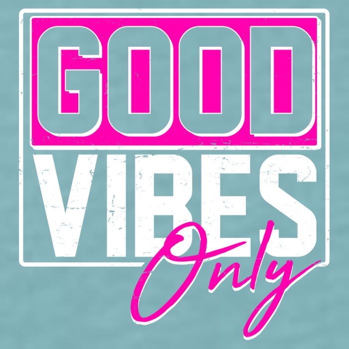 Cool Funny Good Vibes Only Sueded Cloud Jersey T-Shirt