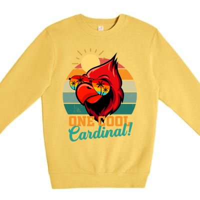 Cardinal Funny Gift Cardinal Day Birding Gift Premium Crewneck Sweatshirt