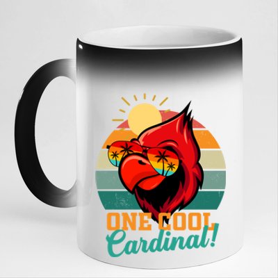 Cardinal Funny Gift Cardinal Day Birding Gift 11oz Black Color Changing Mug