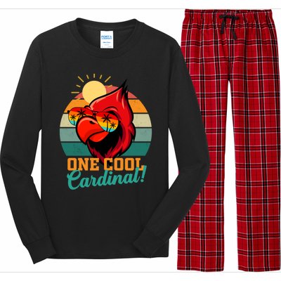 Cardinal Funny Gift Cardinal Day Birding Gift Long Sleeve Pajama Set