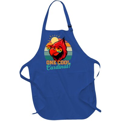 Cardinal Funny Gift Cardinal Day Birding Gift Full-Length Apron With Pockets