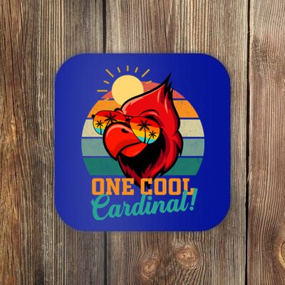 Cardinal Funny Gift Cardinal Day Birding Gift Coaster