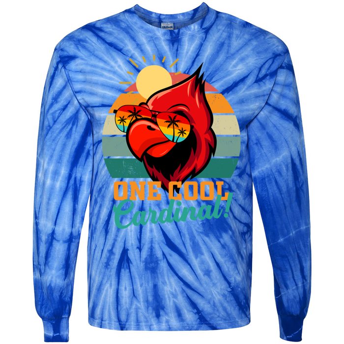 Cardinal Funny Gift Cardinal Day Birding Gift Tie-Dye Long Sleeve Shirt